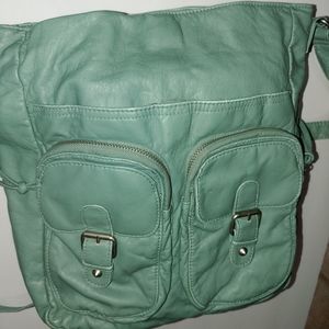 Mint green purse